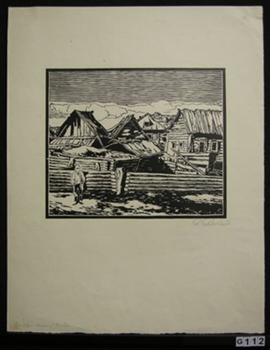 Sibiřské chalupy ( Rusko )