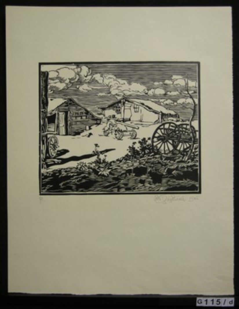 Chatrče ze stepí mandžurských z cyklu Cestou domů