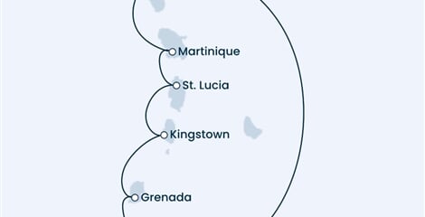 Costa Fascinosa - Nizozemské Antily, Trinidad a Tobago, Sv.Vincenc a Grenadiny (Pointe-a-Pitre)