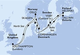 MSC Virtuosa - Velká Británie, Norsko, Dánsko, Estonsko, Finsko, ...