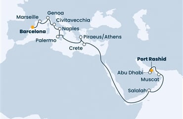 Costa Toscana - Arabské emiráty, Omán, Řecko, Itálie, Francie, ...