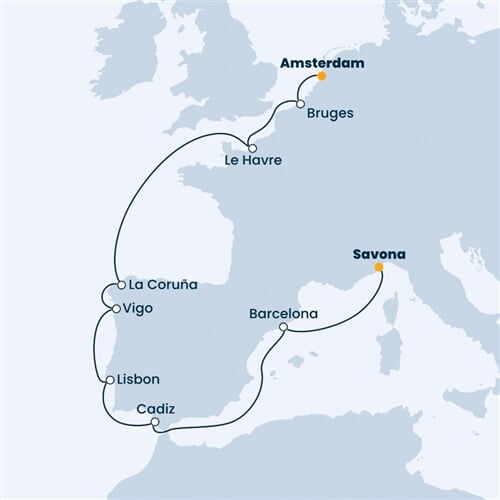 Trasa plavby CFA-AMS10062