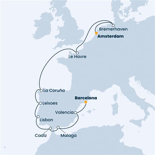 Trasa plavby CFA-BCN12066