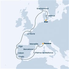 Costa Fascinosa - Itálie, Francie, Španělsko, Portugalsko, Norsko, ... (ze Savony)
