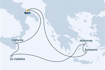 Costa Pacifica - Itálie, Malta, Řecko (Bari)