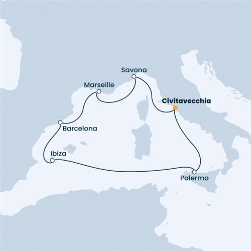 Trasa plavby CSM-CIV07223