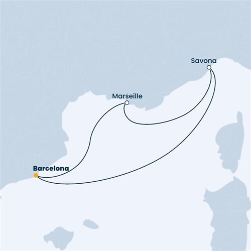 Trasa plavby CPA-BCN04239