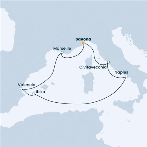 Trasa plavby CTO-SVN07434