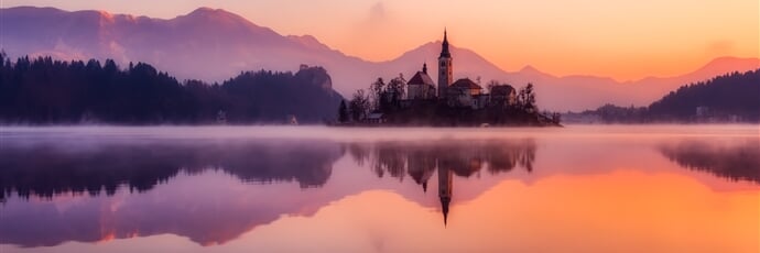 Jezero Bled ve Slovinsku