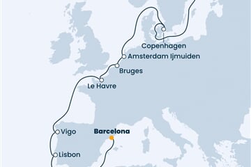 Costa Fortuna - Švédsko, Dánsko, Nizozemí, Belgie, Francie, ... (ze Stockholmu)