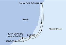 MSC Seashore - Brazílie (Santos)