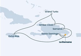 Costa Pacifica - Dominikán.rep., Turks a Caicos, Jamajka (z La Romana)