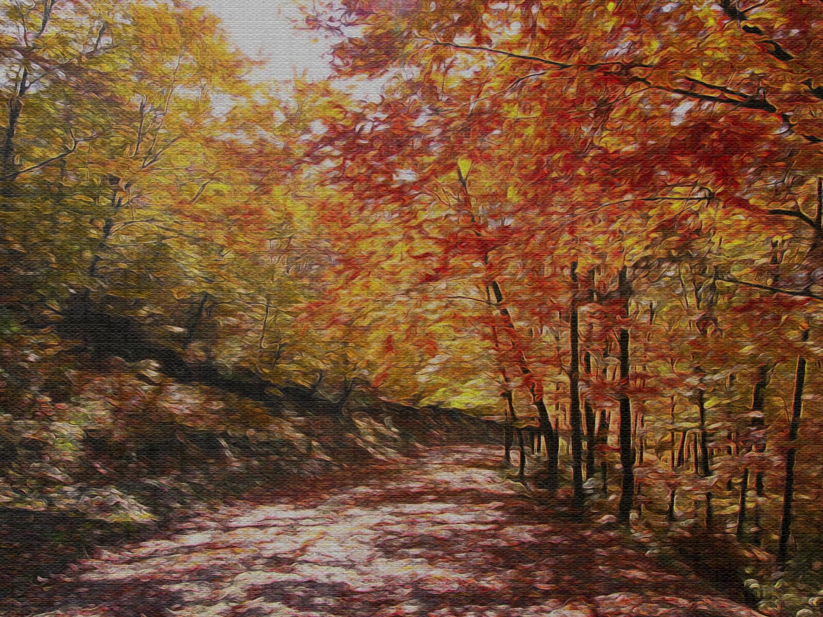Demo-Paleta: Lesní cesta, 90 × 120 cm