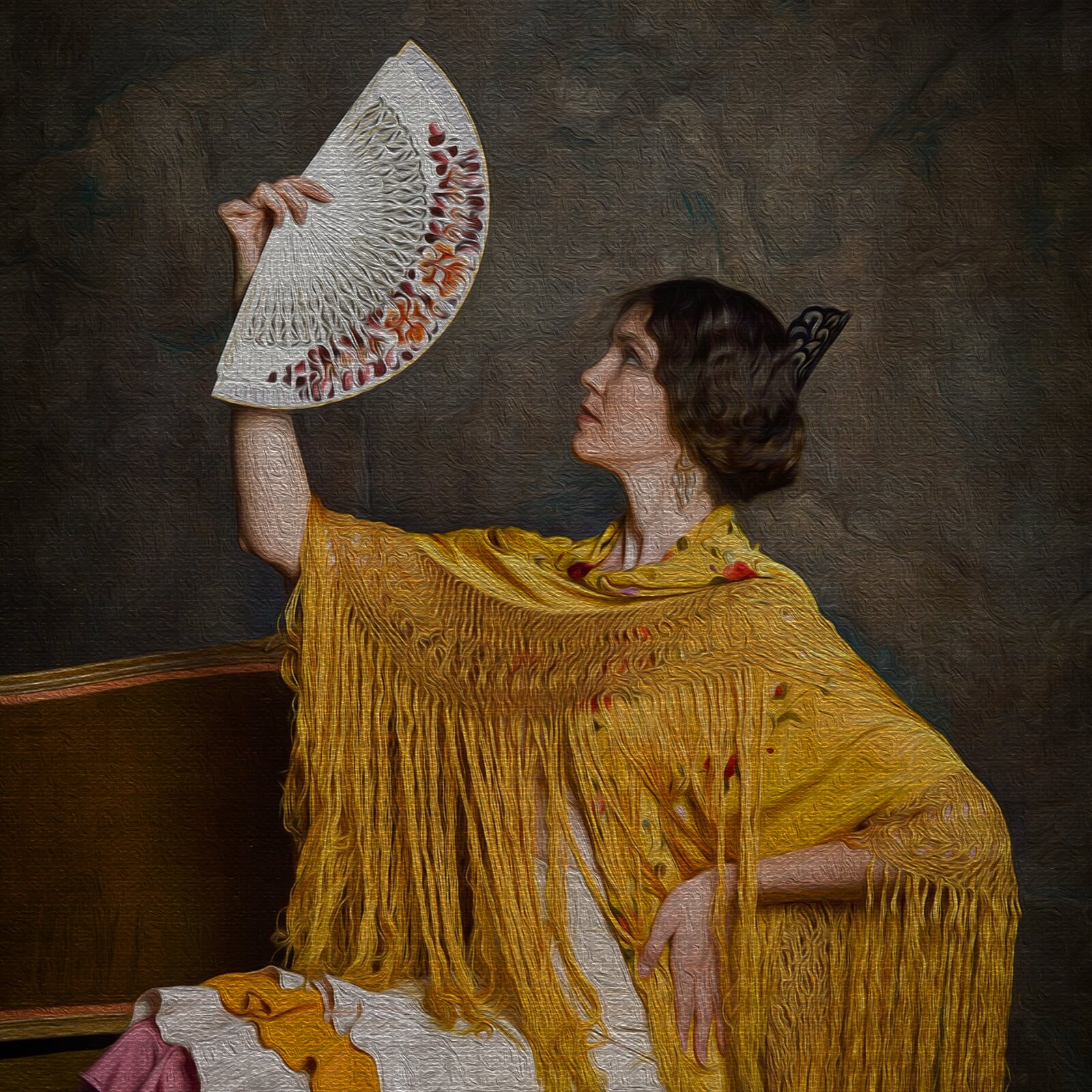 Demo-Paleta: Marie Henne, 120 × 120 cm