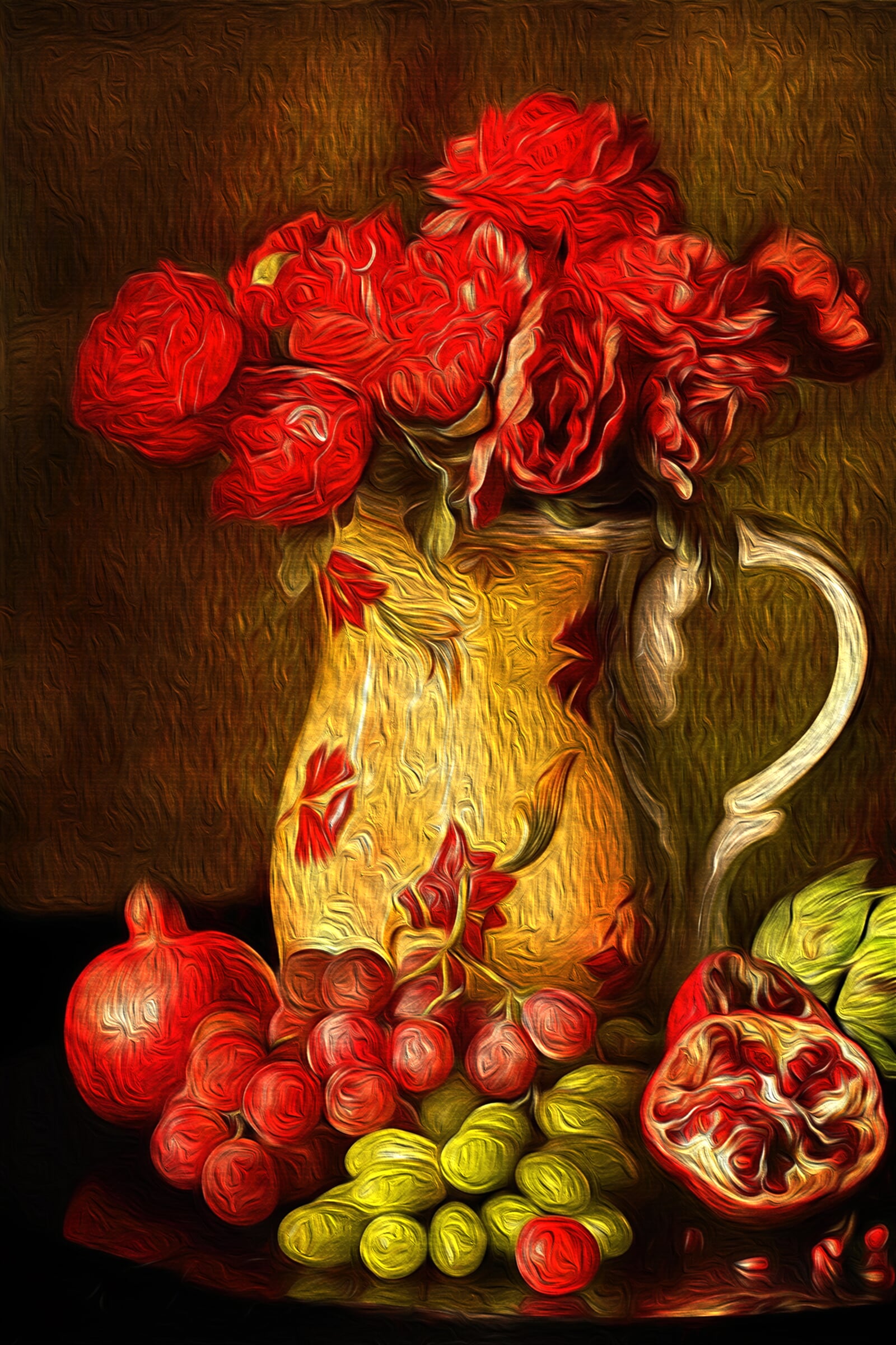 Demo-Paleta: Zátiší s ovocem, 140 × 90 cm