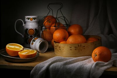 Zátiší s pomeranči