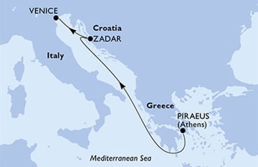 MSC Sinfonia - Řecko, Chorvatsko, Itálie