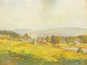 Krajina s rybníkem