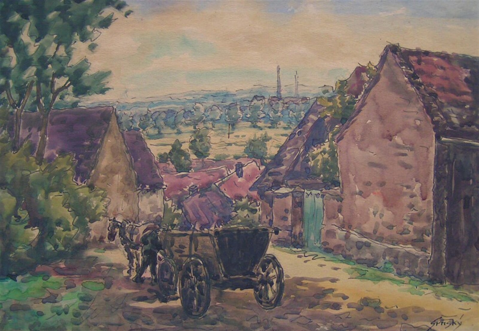 Alois Srnský: Na Limperkách, 29 × 72 cm