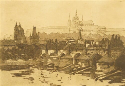 Pražský hrad s Karlovým mostem