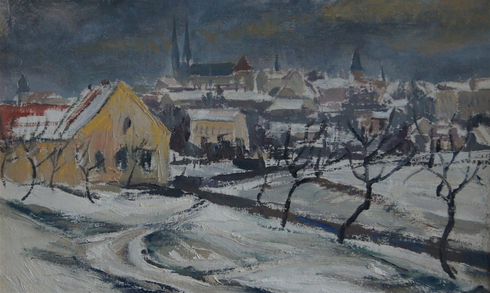 Jan Juška: Vysoké Mýto od Hartů II, 31 × 51 cm