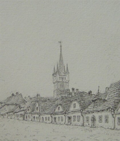 Pražská věž z Tyršova náměstí
