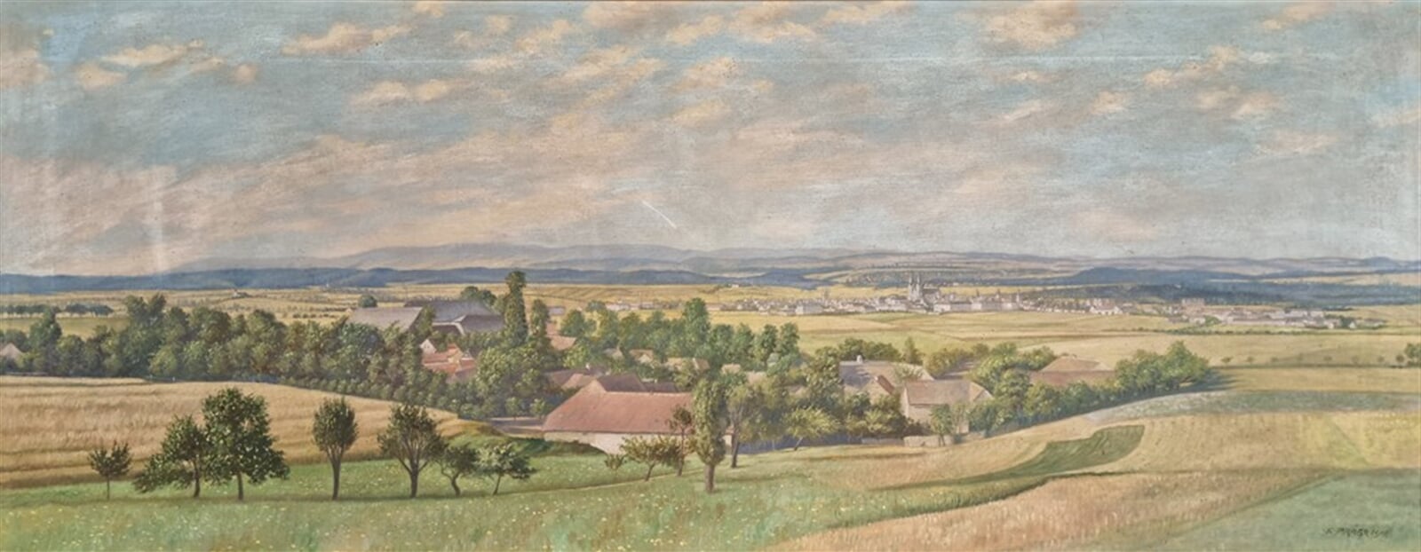 Václav Prágr: Vysoké Mýto, 55 × 137 cm