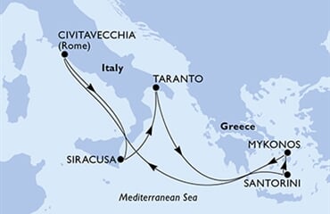 MSC Divina - Itálie, Řecko (Syrakusy)