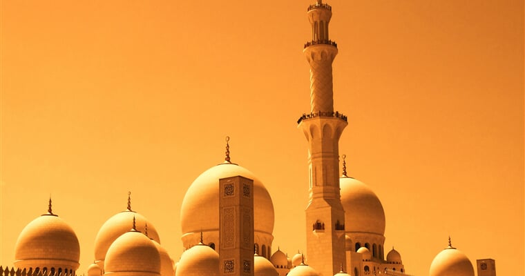 dubai, mosque, orange