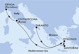 MSC Divina - Itálie, Řecko