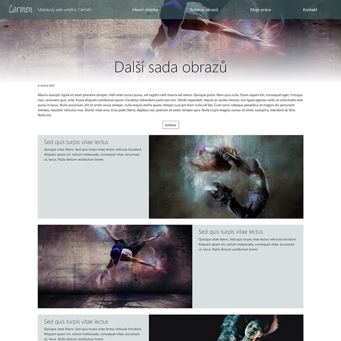 Ukázkový web Carmen clanek