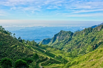 devil's staircase, sri lanka mountains, sri lanka tea estate
