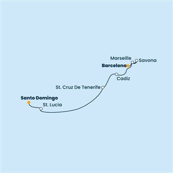 Trasa plavby CPA-BCN16025