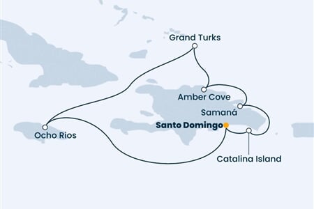 Costa Pacifica - Dominikán.rep., Jamajka, Turks a Caicos (Santo Domingo)