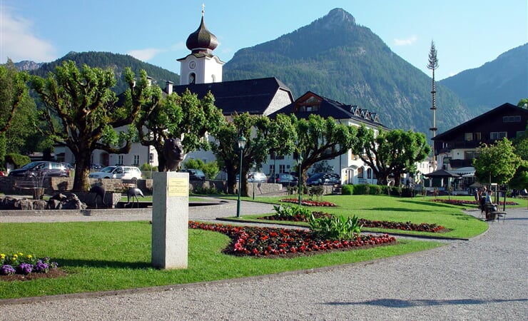 Městečko Saint Wolfgang v Rakousku