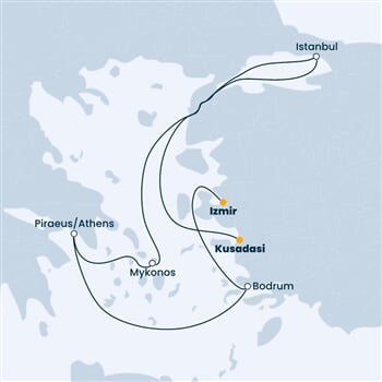 Trasa plavby CVE-IZM07018