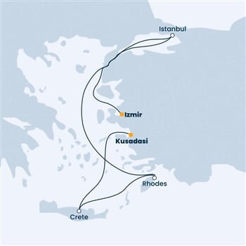 Trasa plavby CVE-KUS07001