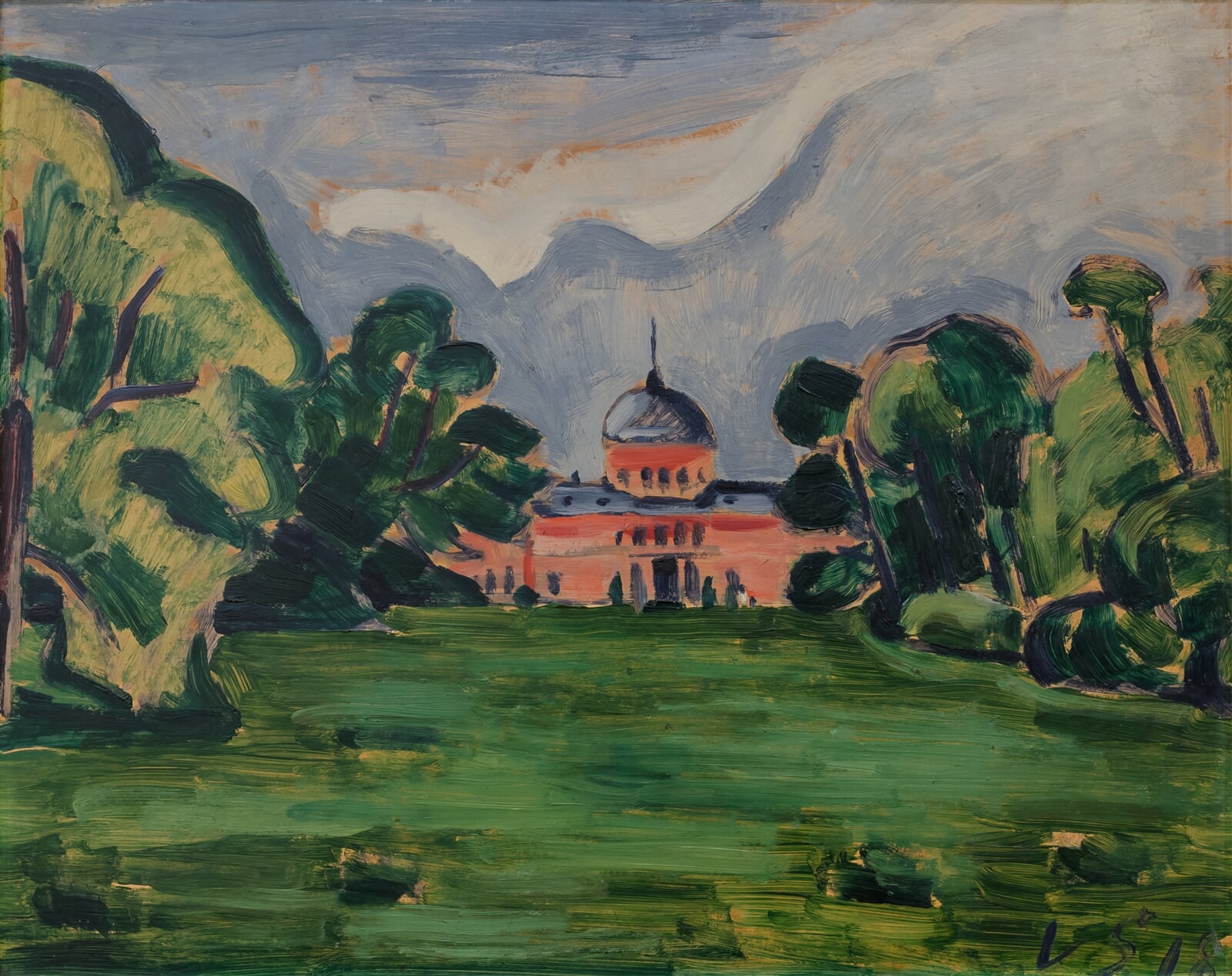 Václav Špála: Park ve Veltrusích, 47 × 59 cm