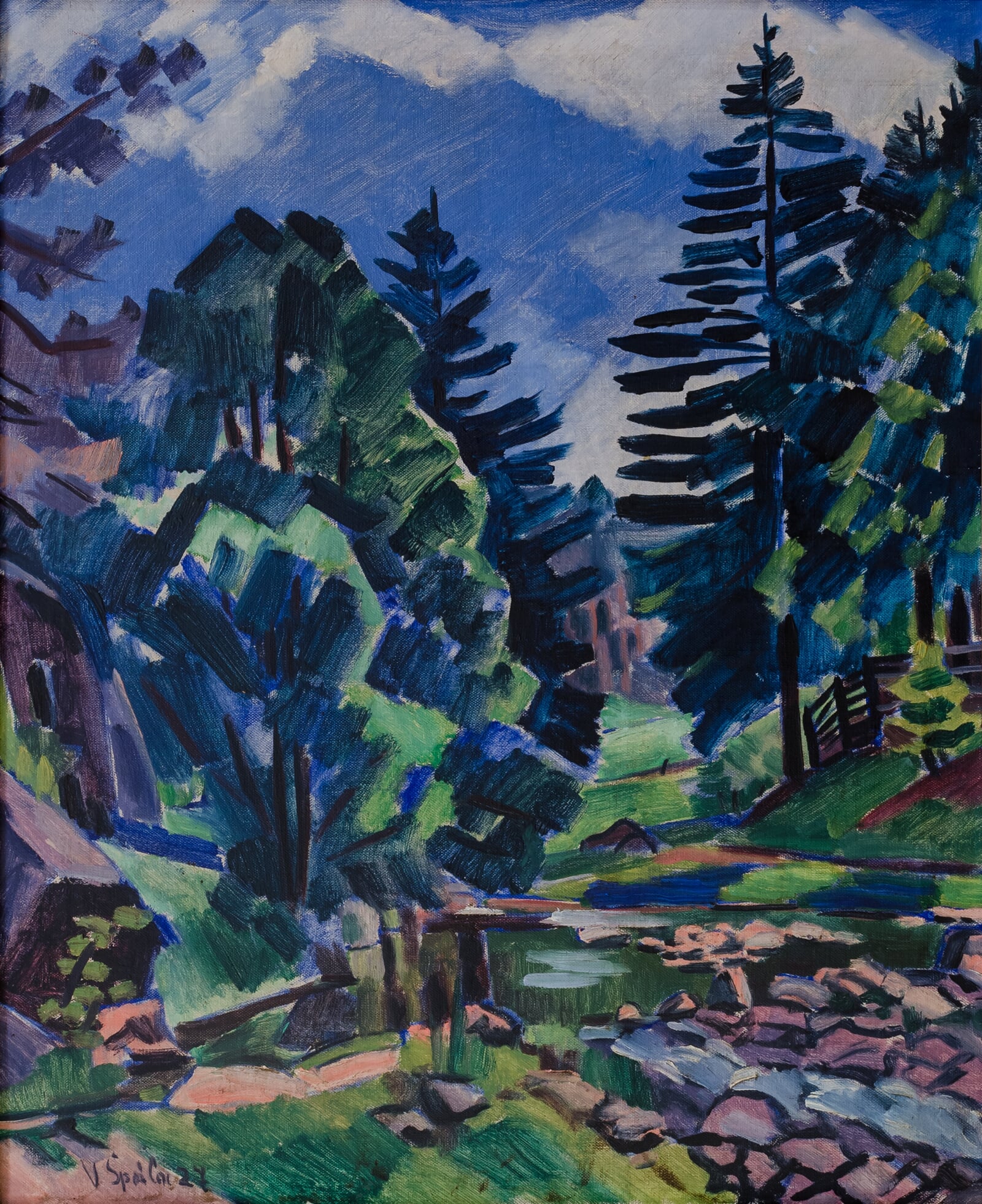 Václav Špála: Les, 73 × 60 cm