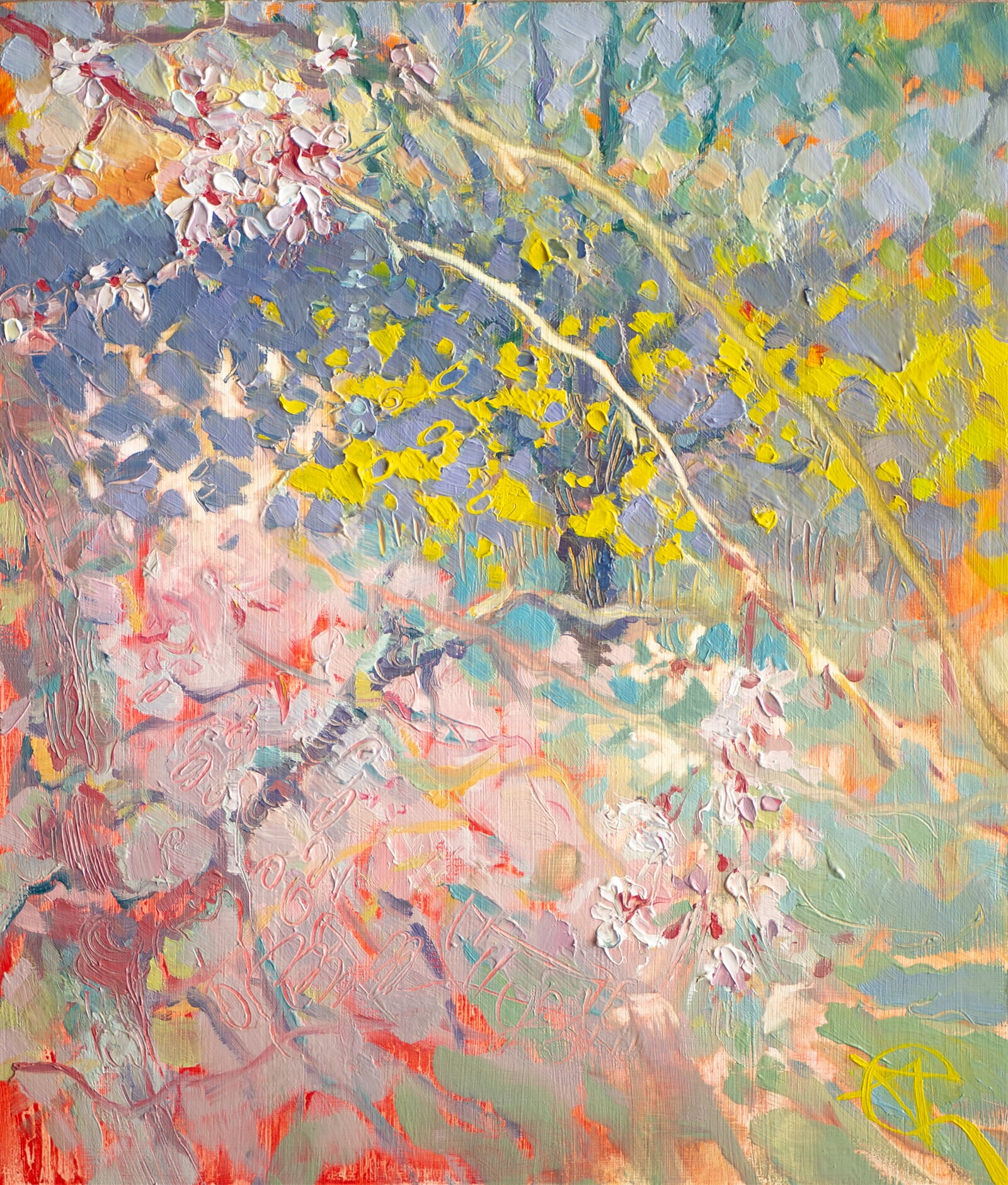 Adéla Topolová: Všechno kvete, 30 × 25 cm