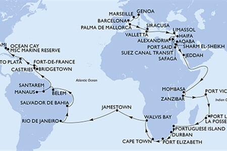 MSC Poesia - Itálie, Francie, Španělsko, Malta, Kypr, ... (z Janova)