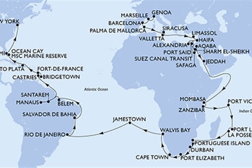 MSC Poesia - Itálie, Francie, Španělsko, Malta, Kypr, ... (z Janova)