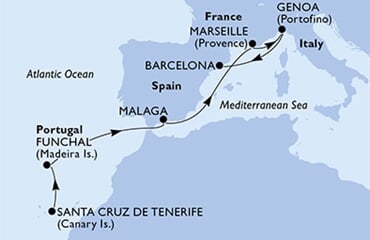 MSC Magnifica - Španělsko, Portugalsko, Francie, Itálie