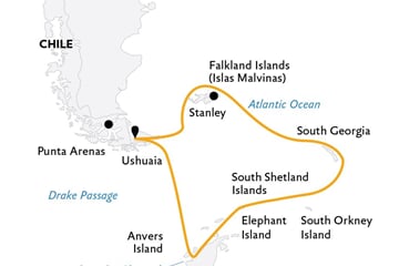 Falklands, South Georgia, and Antarctica: Explorers and Kings (Ocean Diamond)