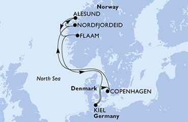 MSC Euribia - Německo, Dánsko, Brazílie, Norsko (z Kielu)