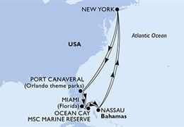 MSC Meraviglia - USA, Bahamy (z New Yorku)