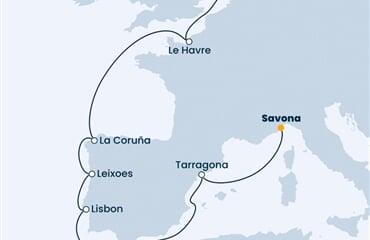 Costa Fascinosa - Nizozemí, Francie, Španělsko, Portugalsko, Itálie (IJmuiden)
