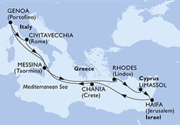 MSC Sinfonia - Itálie, Řecko, Kypr, Izrael (z Civitavecchie)