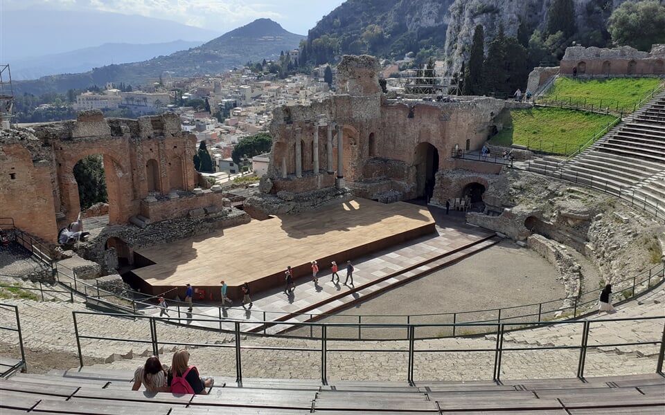 Taormina řecké divadlo 2022