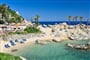 Hotelová pláž, Arbatax, Sardinie